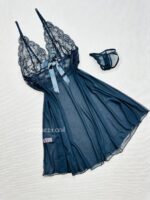 لباس خواب حریر نگین دار