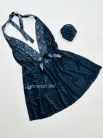 پیراهن حریر طرح دار سایز بزرگ