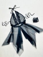 لباس خواب حریر چاکدار