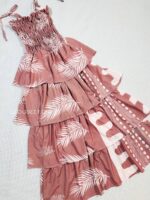 پیراهن ساحلی بلند کد 215001