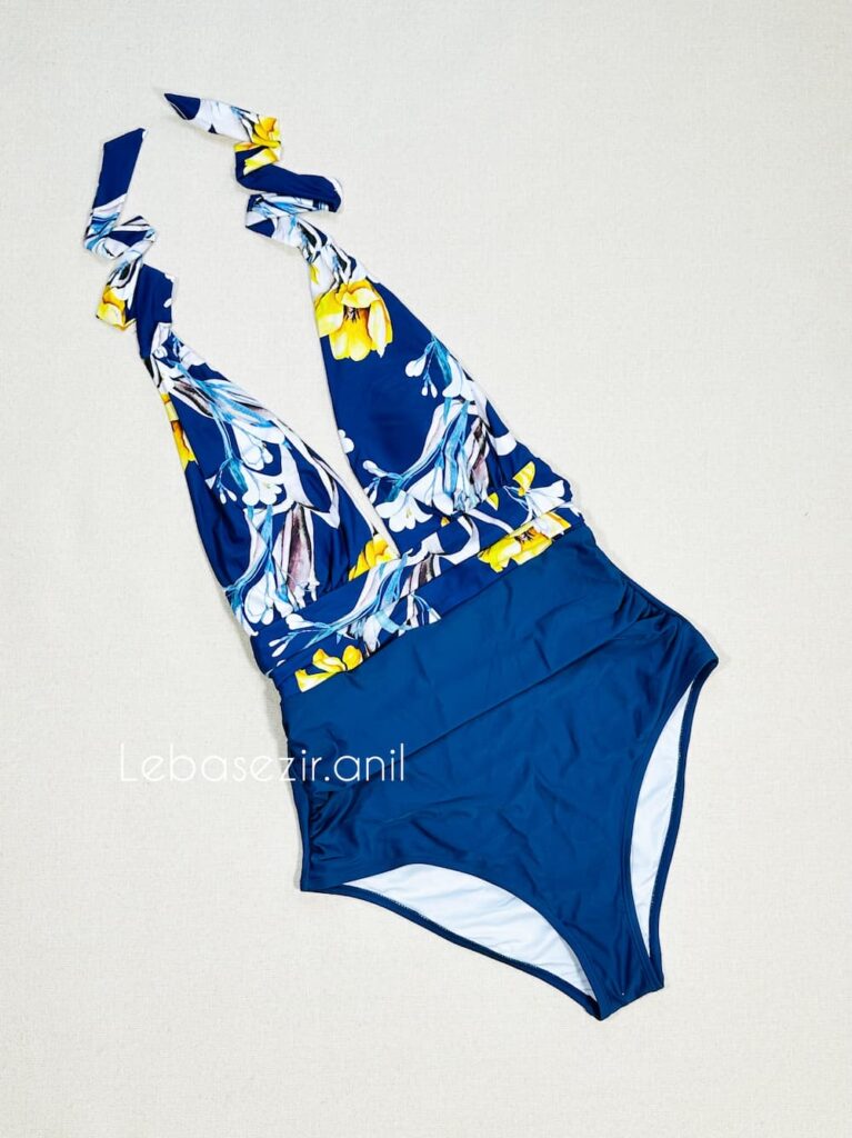 مایو سرهمی گلدار کاپشی