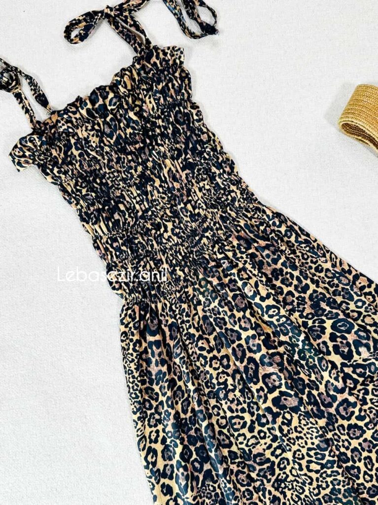 پیراهن ساحلی پلنگی