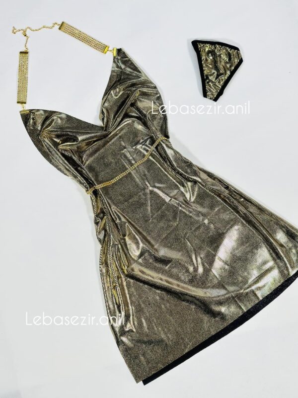 پیراهن دیسکویی طلایی