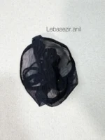 لباس خواب حریر شیشه ای مشکی مانکنی